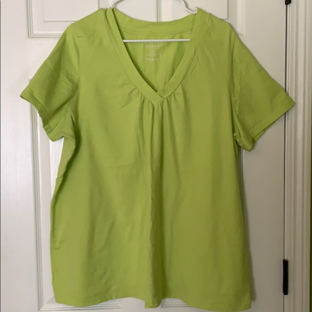 Lime green tee
